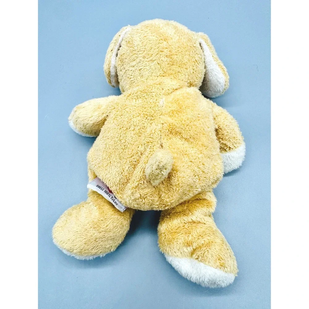 Ty Pluffies HuggyPup Dog‎ Rattle Plush Stuffed Animal Toy Blue Heart